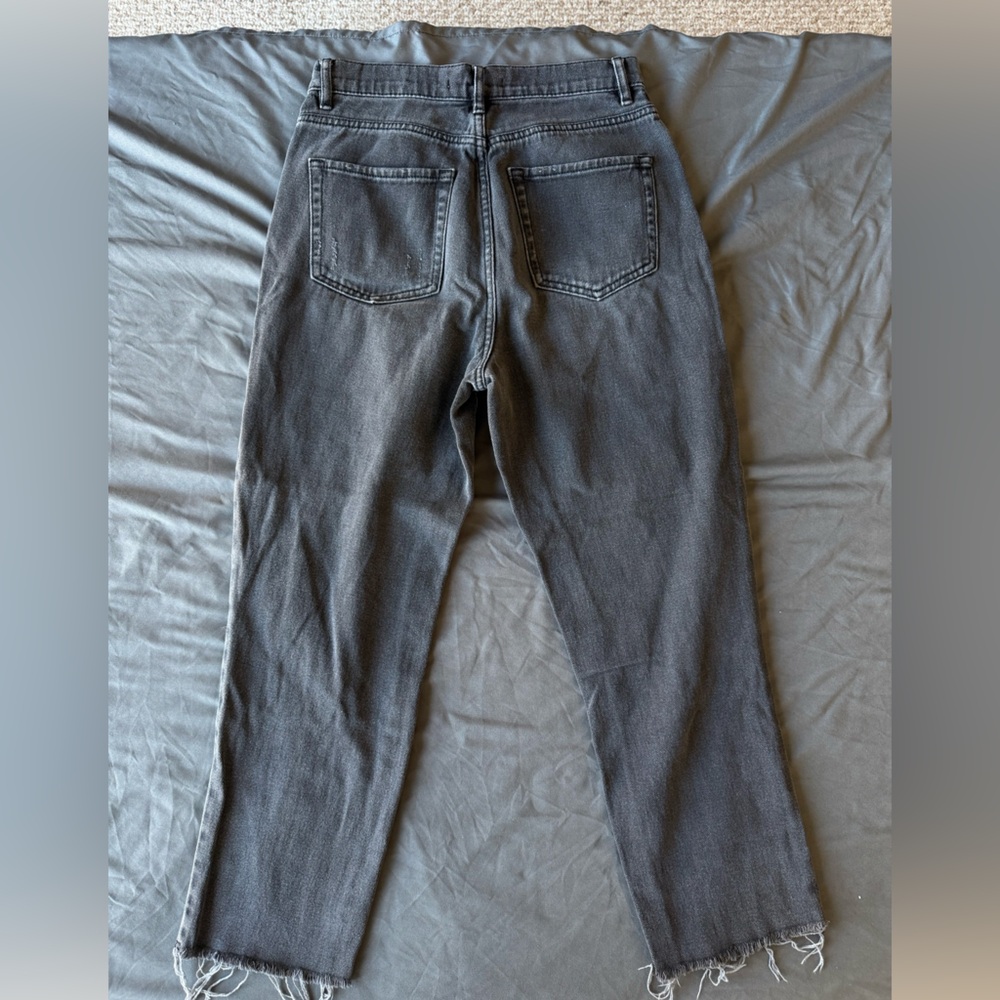 PacSun Distressed Black Ripped Straight Jeans - Picture 5 of 6